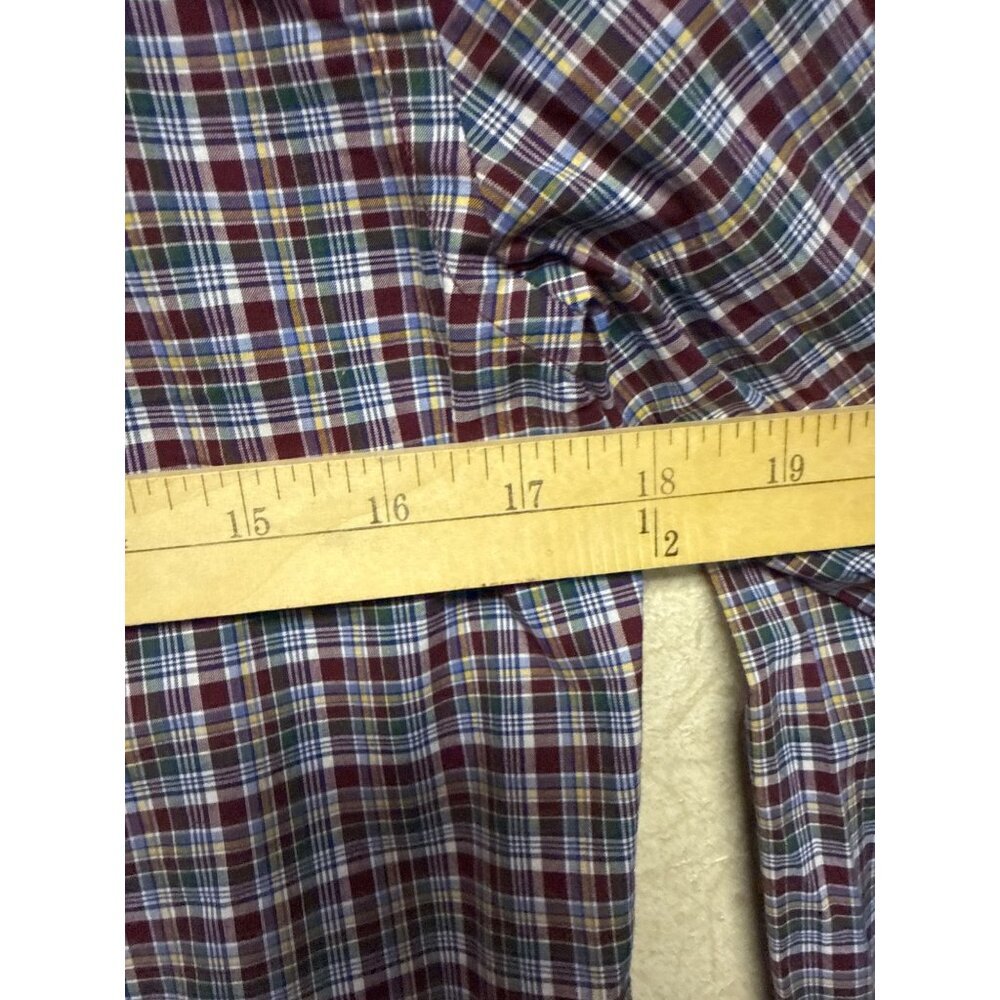 Polo Ralph Lauren Boy's Plaid Shirt XL 16/18 Blue Button Long Sleeve Preppy - Picture 5 of 8